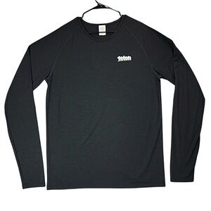 Teton Gravity Research Shirt sz XXL Mens Black Logo‎ Base Layer Performance Wool